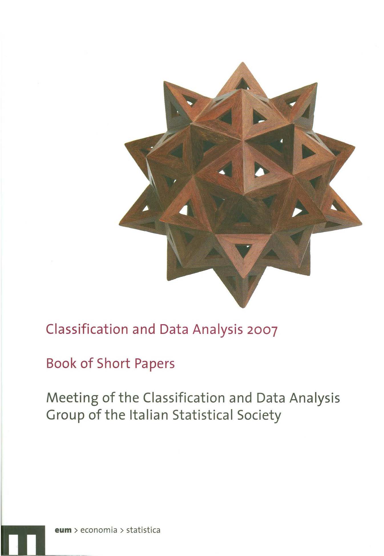 Classification and Data Analysis 2007