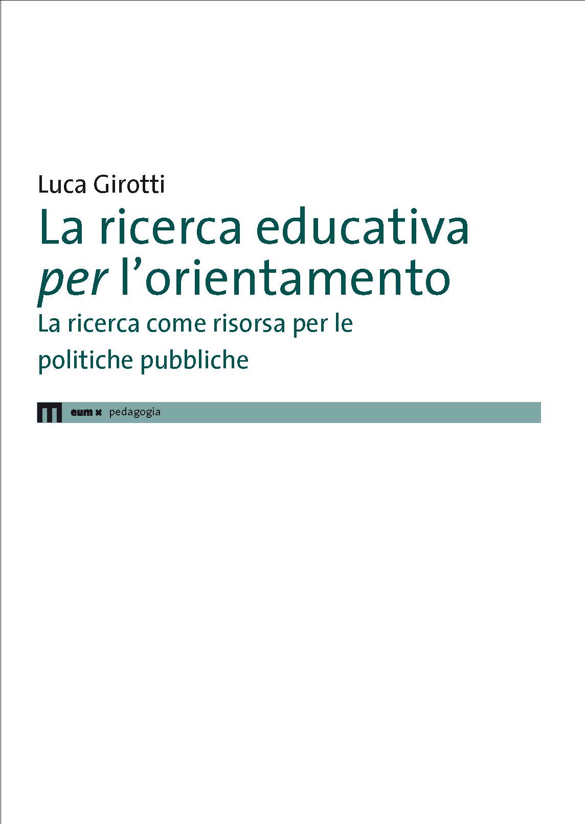 La ricerca educativa per l'orientamento