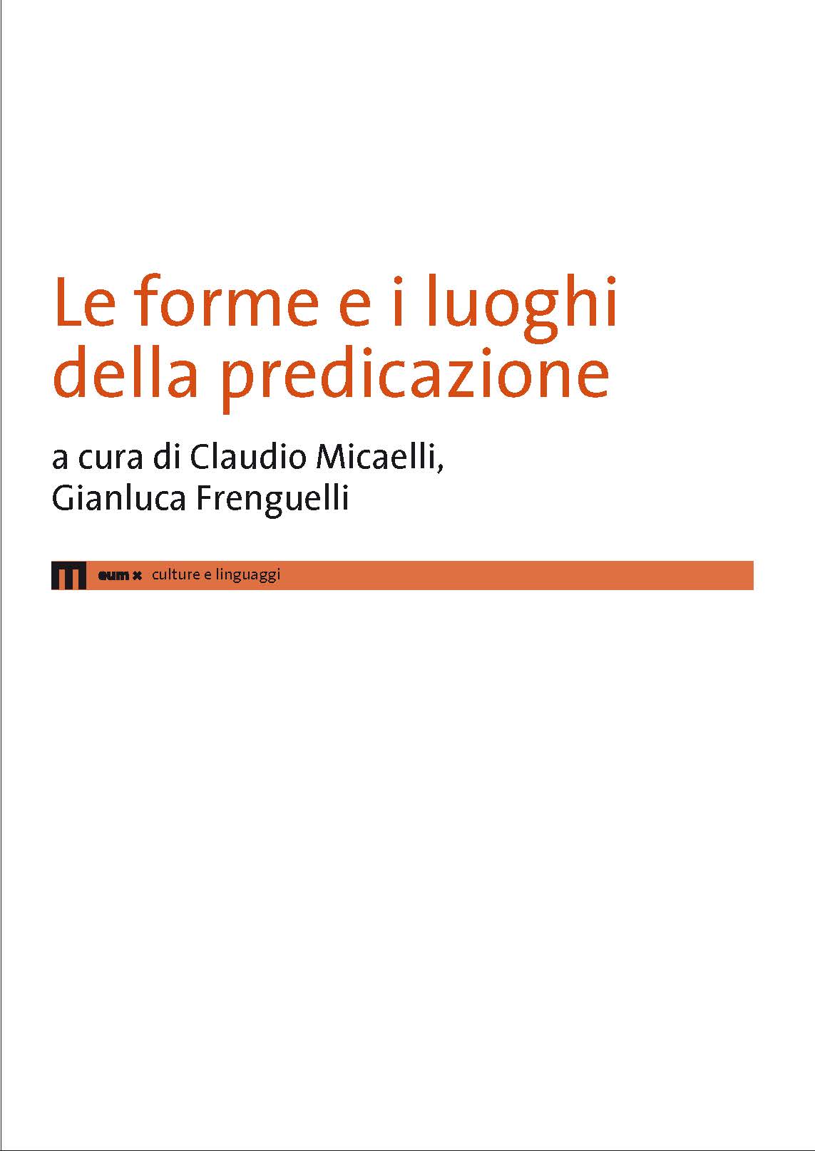 Le forme e i luoghi della predicazione