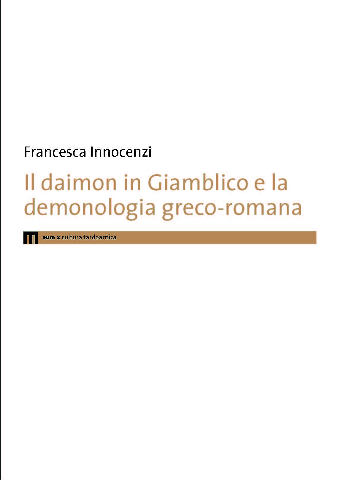 Il daimon in Giamblico e la demonologia greco-romana