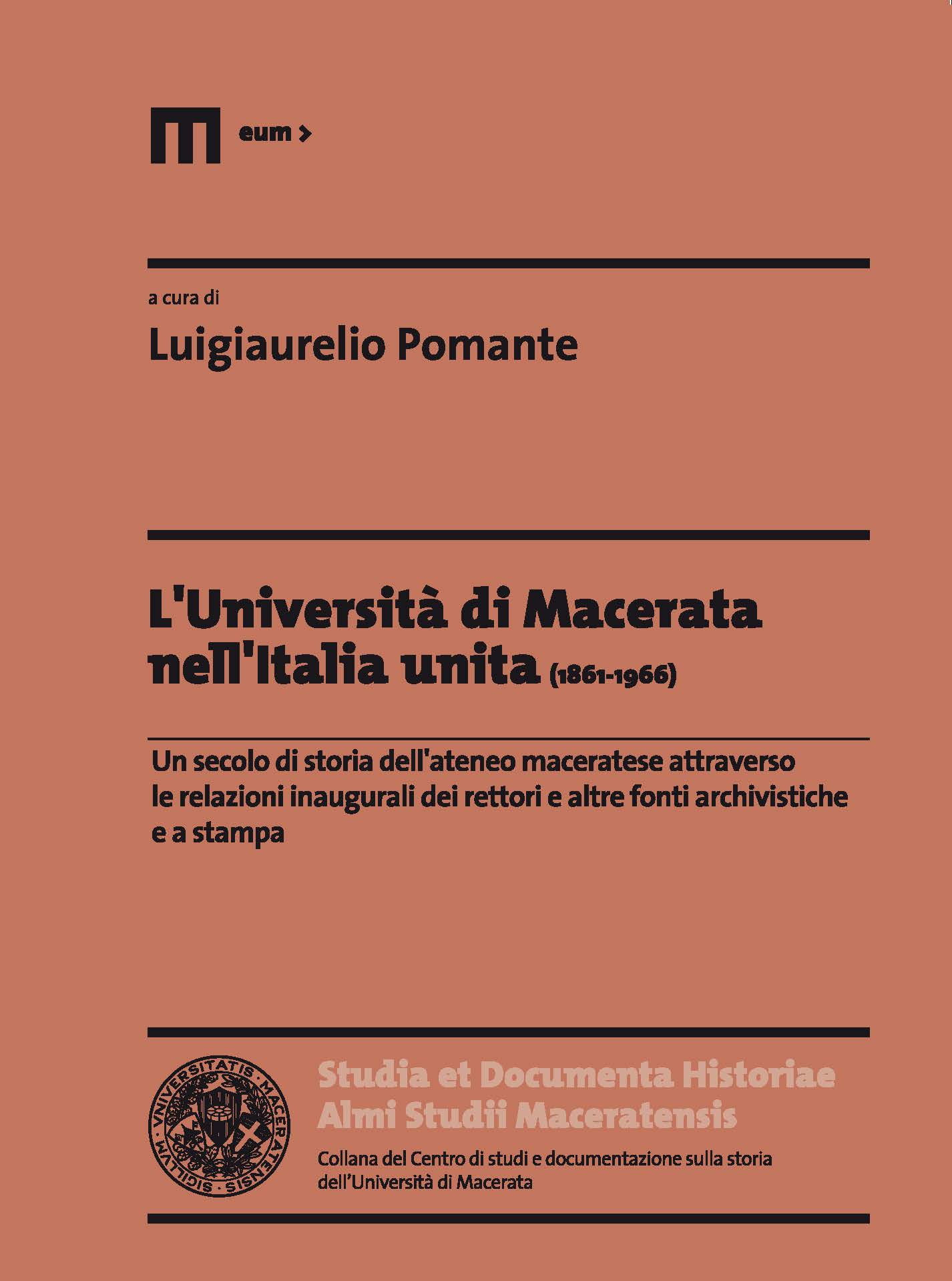 L'Università di Macerata nell'Italia unita (1861-1966)