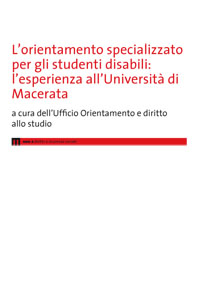 L'orientamento specializzato per gli studenti disabili: l'esperienza all'Università di Macerata